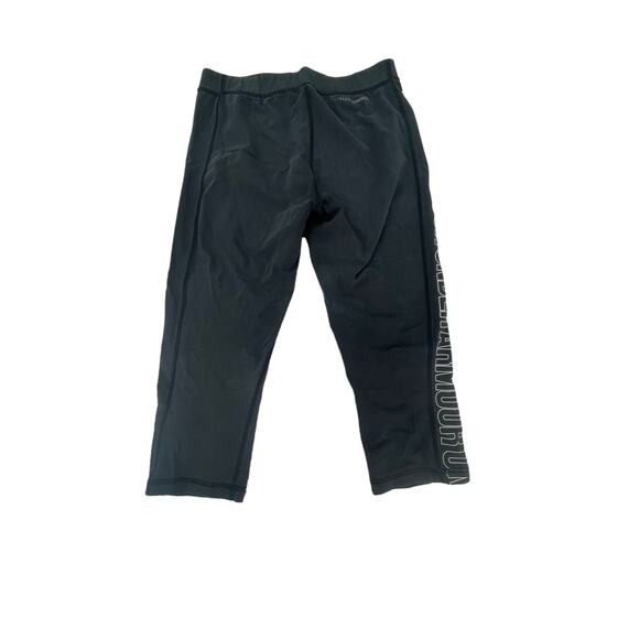 Under Armour Black Graphic Cropped Capri Leggings Women's - Picture 6 of 7